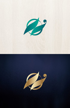 logo标志商标字体设计叶子