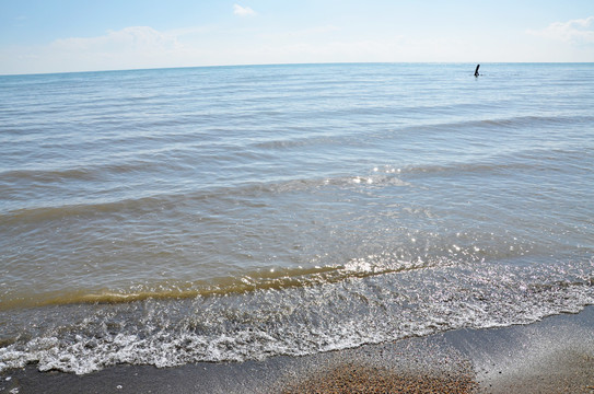 青海湖沙滩