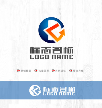 CK字母KC标志logo