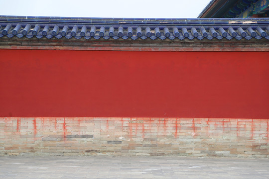 红墙紫瓦背景