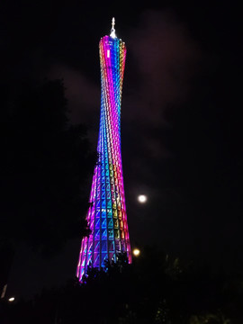 夜幕下的广州塔