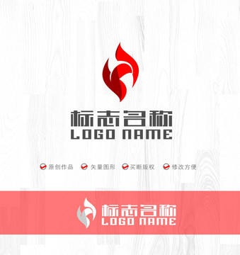 HY字母S标志叶子飞鸟logo