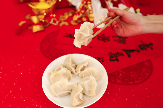 中国吃饺子