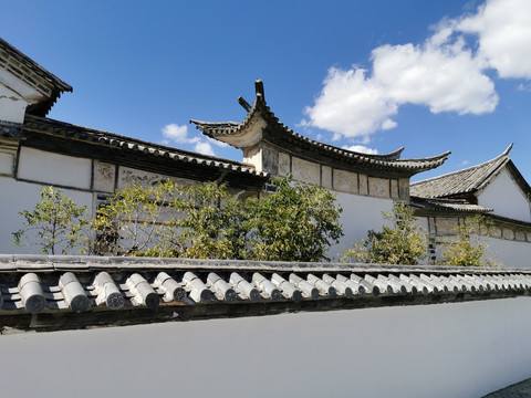 中式古建民居照壁