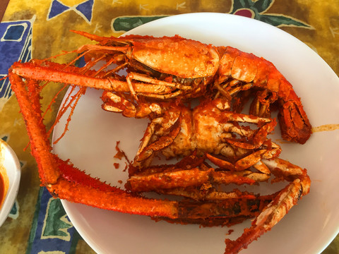 马来西亚美食龙虾螃蟹