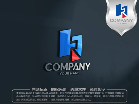 R英文字母logo