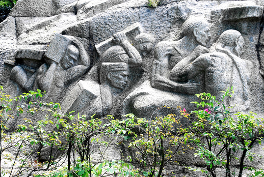 中山公园石刻石雕