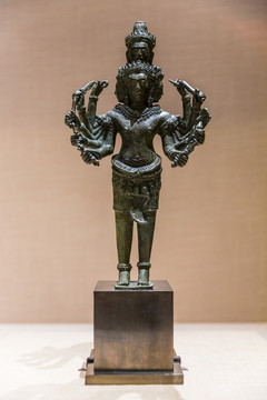 青铜五头湿婆像