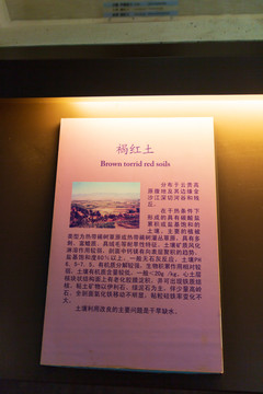 北京中国农业博物馆褐红土标本