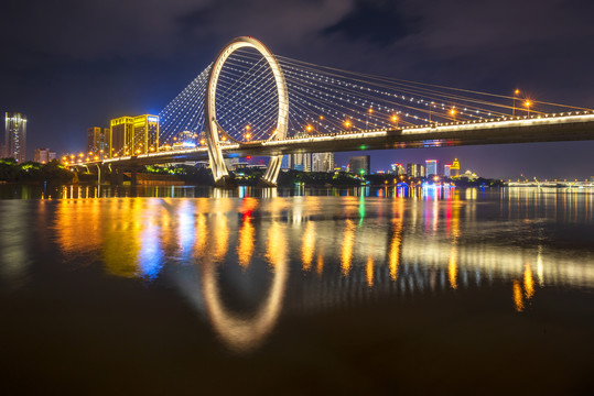 柳州白沙大桥夜景