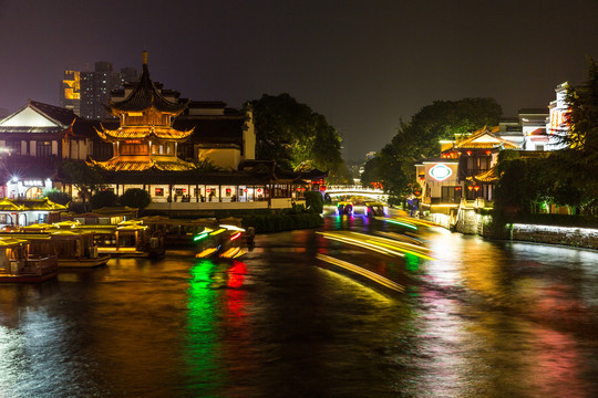 南京秦淮河夜景