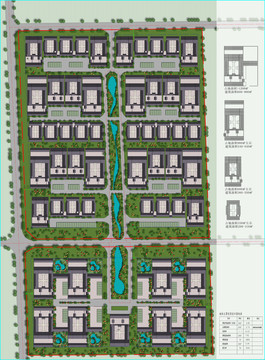 住宅学校工厂园区别墅总平面图