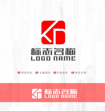 KD字母标志印章logo