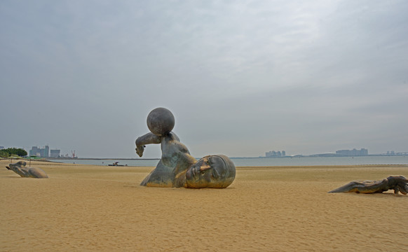 湛江金沙湾塑像