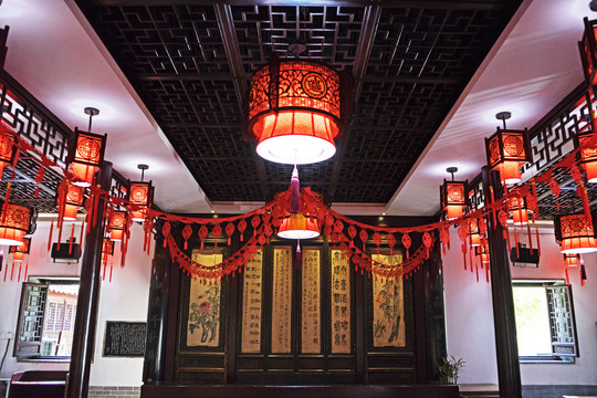 中式茶馆吊顶装饰