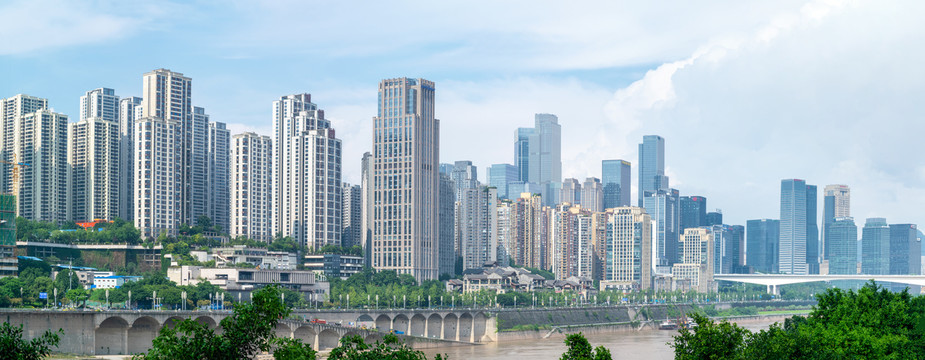 重庆山城全景大画幅城市建筑风光