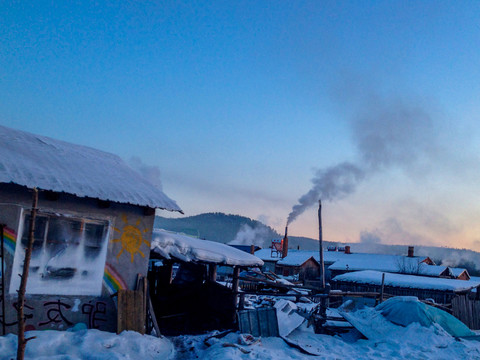 中国漠河雪乡风光