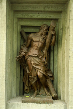 耶稣十二个门徒雕像