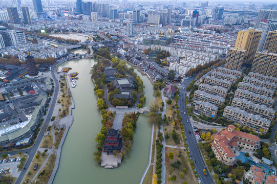 江苏省淮安市里运河清江浦城市风