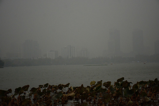 雾霾中的城市