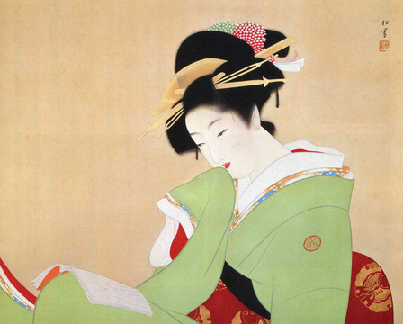 上村松园日本绘画大师上村松園日本美女画