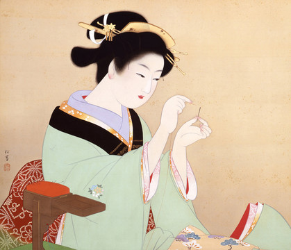 上村松园日本绘画大师上村松園日本美女画