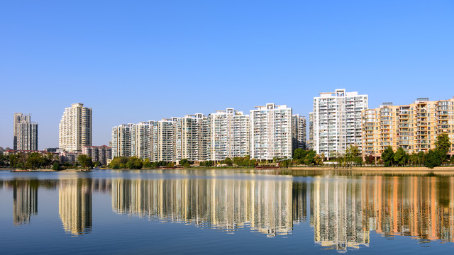 莫愁湖公园湖景