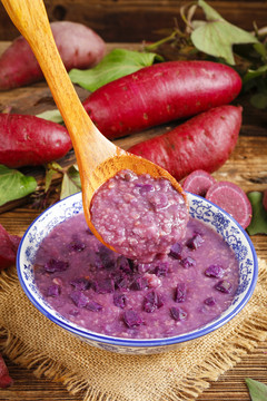 紫红薯粥