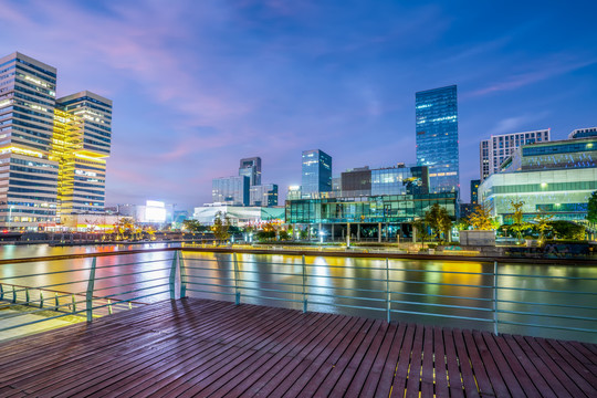 宁波东部新城CBD夜景