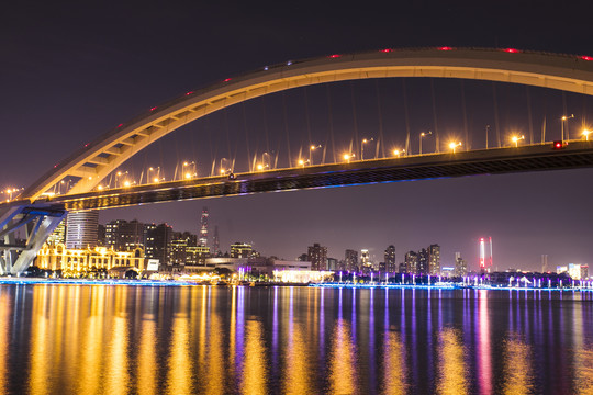 卢浦大桥夜景