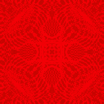 红色四方连续传统花纹