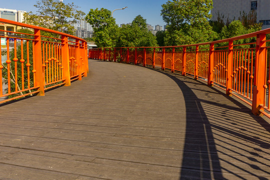 桥梁建筑局部景观