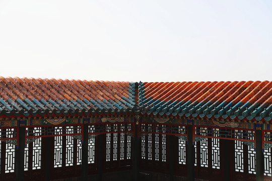 中式古典建筑长亭