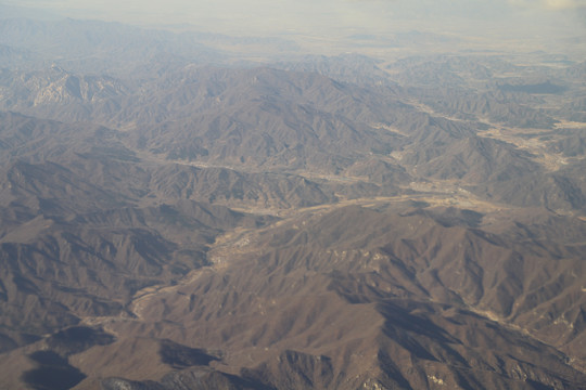 航拍山川河流