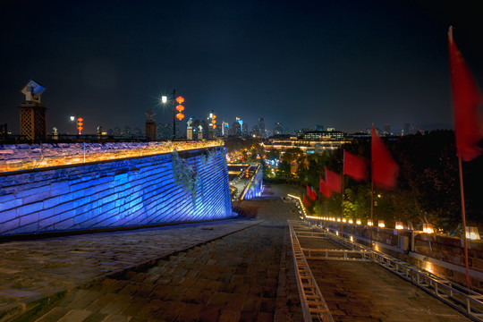 南京中华门城堡夜色