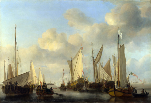 Willem van de Velde荷兰小威廉海洋风景油画