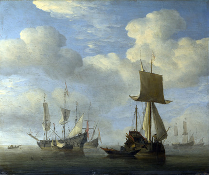 Willem van de Velde荷兰小威廉海洋风景油画