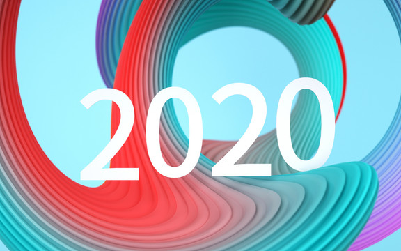 创意鼠年文字2020