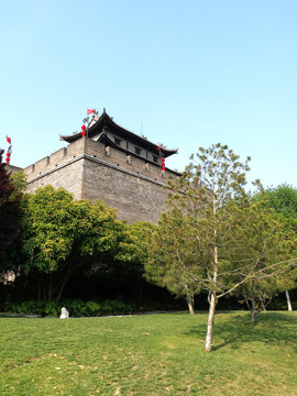 西安古城墙城楼