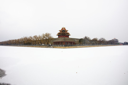 故宫角楼雪景