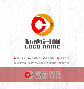 DC字母标志铜钱logo