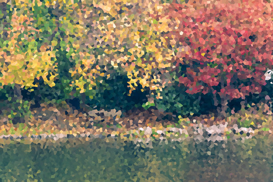 秋天抽象画