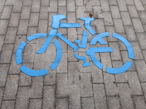 自行车停放标志