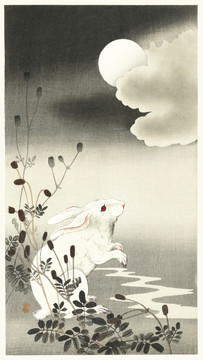 小原古村满月兔子