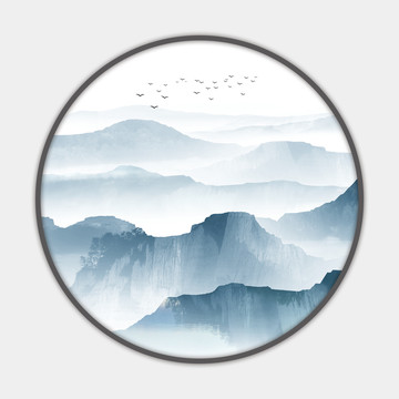 水墨山水画