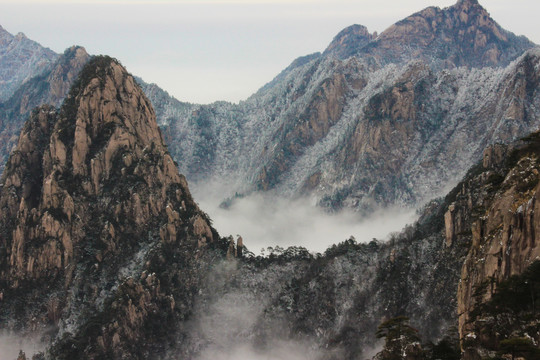 冬日黄山