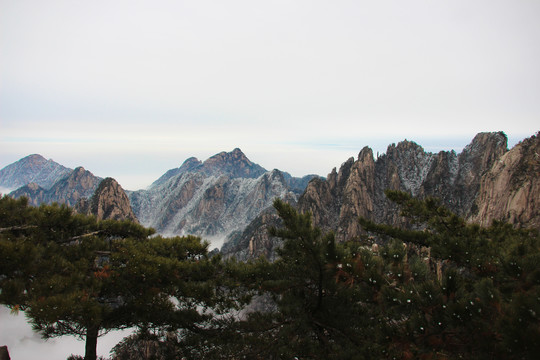 冬日黄山