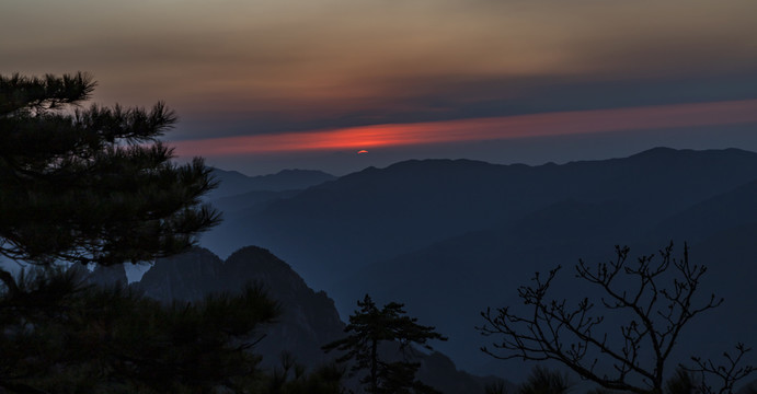 黄山日出