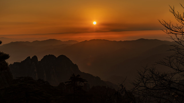 黄山日出