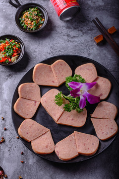 关东煮菜品火腿片